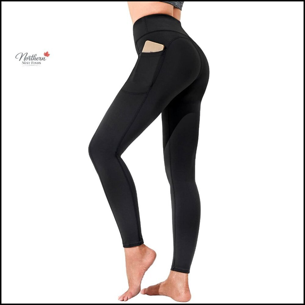 High Waist Yoga Pants with Pockets, Tummy Control, Non See Through Leggings